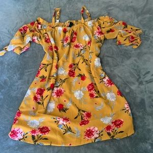 Orange flower dress